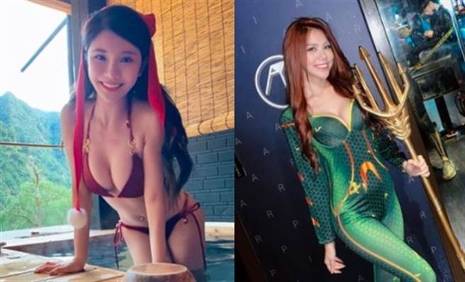 反骨女神琳妲(左)、蕾拉(右)合体秀火辣战袍。（图／截取自两人IG）