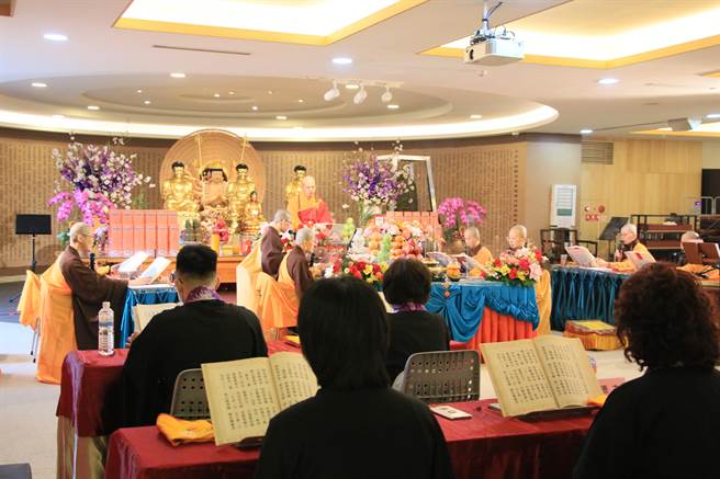 灵鹫山初一到初五将直播新春祈福法会。（灵鹫山佛教教团提供）