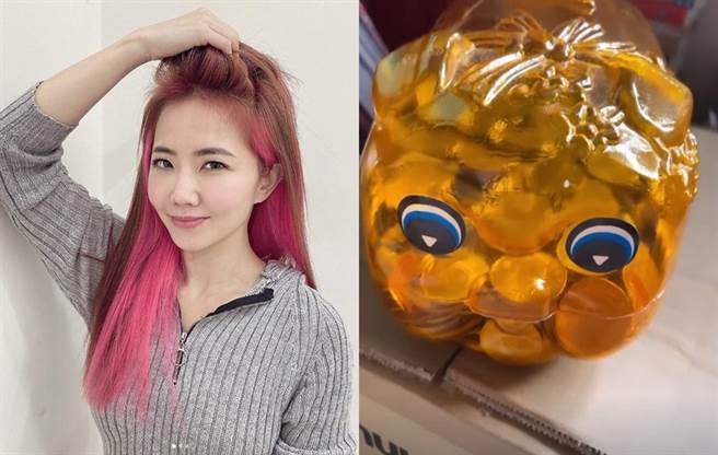 谢忻存一年的猪扑满，里面有万元零钱。（图／IG@谢忻）