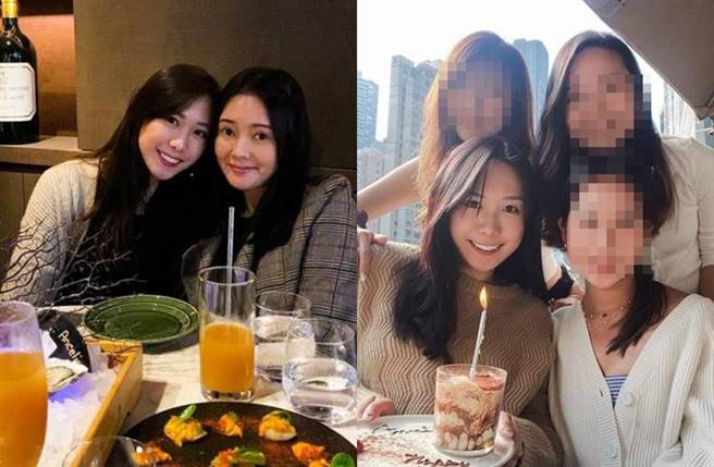 许倚榕和妈妈都拥高顏值，但风格不太一样。(图／撷取自许倚榕IG)
