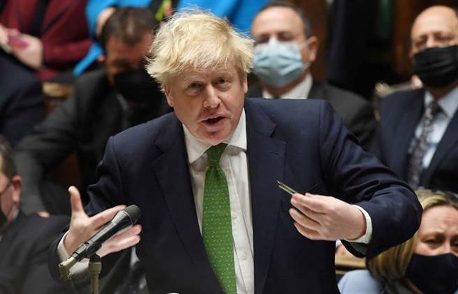 英国首相强生。（取自路透）