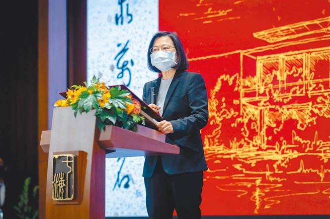 蔡英文总统1月22日出席「经国七海文化园区暨蒋经国总统图书馆」开幕典礼。（总统府提供）