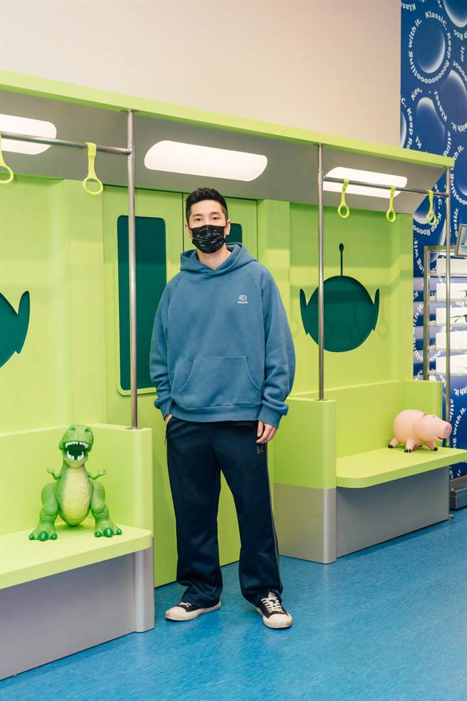 陈锐在台北信义区打造皮克斯毛朋友系列快闪店。（KlassiC.提供）
