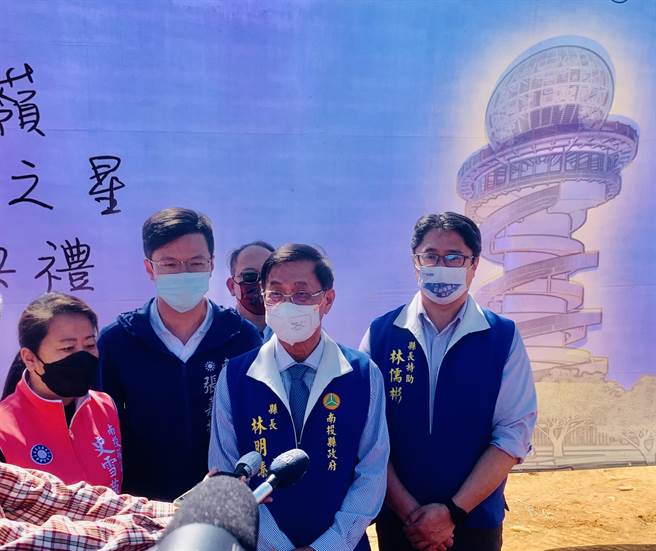 「天空之星」用地遭质疑图利之虞，林明溱斥无稽之谈。（廖志晃摄）