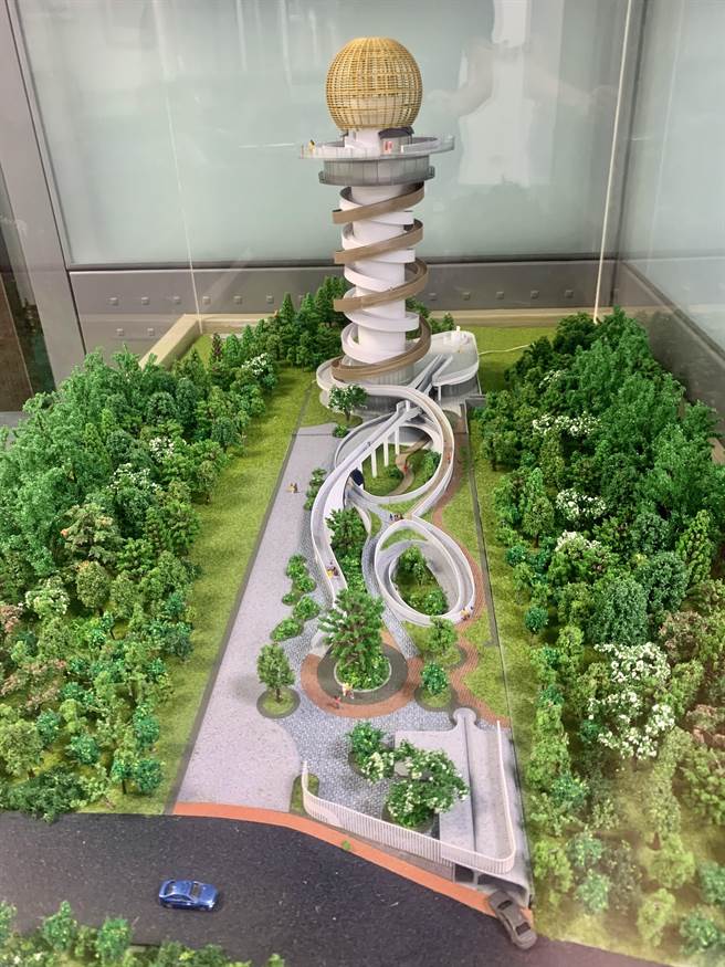 「天空之星」模型。（廖志晃摄）