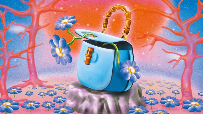 Nico Ito为Gucci Bamboo 1947打造的动画作品。（Gucci提供）