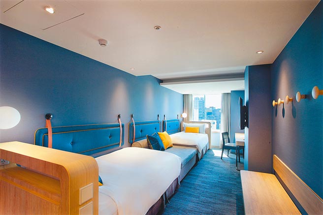 捷丝旅台北西门馆打造充满台式浪漫的情人月限定住房专案，精致双人房每晚2100元起。（捷丝旅提供）