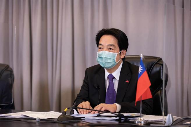 副总统赖清德停留洛杉矶时，和美国政要视讯会晤。（图片摘自赖清德脸书）