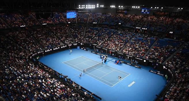 澳网球场示意图(路透社)