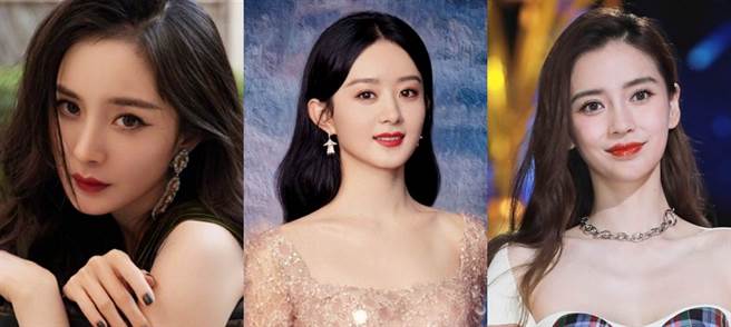 大陸3女神楊冪(圖左)、趙麗穎(圖中)和Angelababy（楊穎）（圖右）都從令人稱羨的明星夫妻變單親媽。(圖/ 摘自楊冪嘉行工作室微博、趙麗穎工作室微博、取自達志影像)