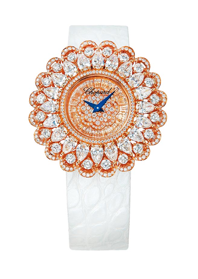 蕭邦Precious Lace珍愛蕭邦系列腕表，509萬5000元。（CHOPARD提供）