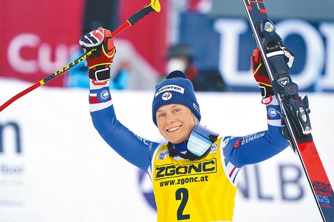 法国女将沃丽寻求在北京冬奥摘金。（美联社资料照片）