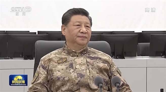 中共中央军委主席习近平视察中部战区。取自央视