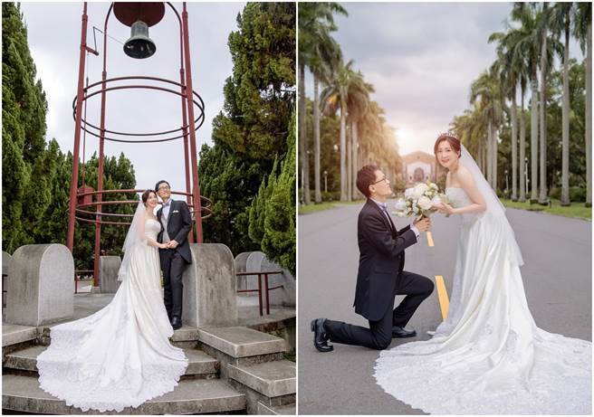 外交部发言人欧江安与丈夫潘国隆今天举办婚礼。（图／欧江安提供）