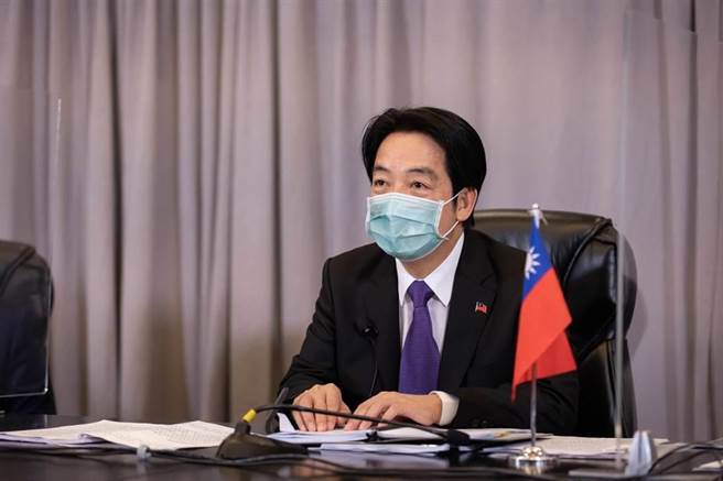 副总统赖清德停留洛杉矶时，和美国政要视讯会晤。（图片摘自赖清德脸书）
