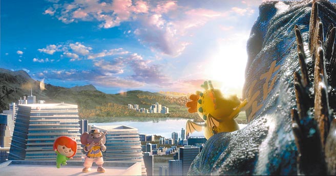 台湾阿龙展翅变身，与伙伴们陪你勇敢追梦！ 图／台湾人寿提供