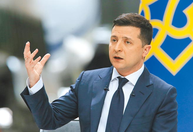 俄烏衝突持續緊張，圖為烏克蘭總統澤倫斯基。（新華社）