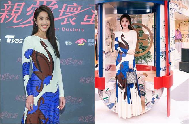 隋棠（左圖）穿出貴氣感、秦嵐則穿出古典氣息。（圖／本報系資料照片、取材自秦嵐微博）