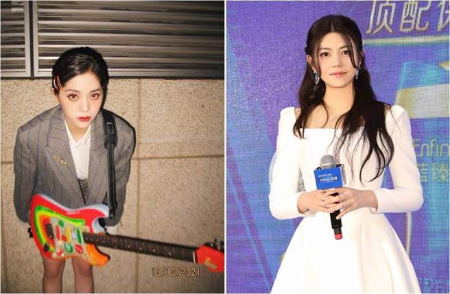 歐陽娜娜、陳妍希接連發生撞衫。（圖／取材自歐陽娜娜Nana工作室、陳妍希工作室（右圖）微博）