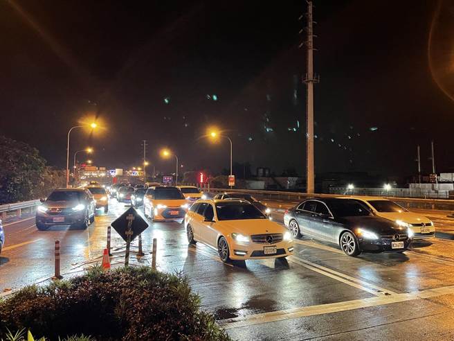 大年初一開始，蘇花改蘇澳端南下車潮明顯增加。（宜蘭警方提供）