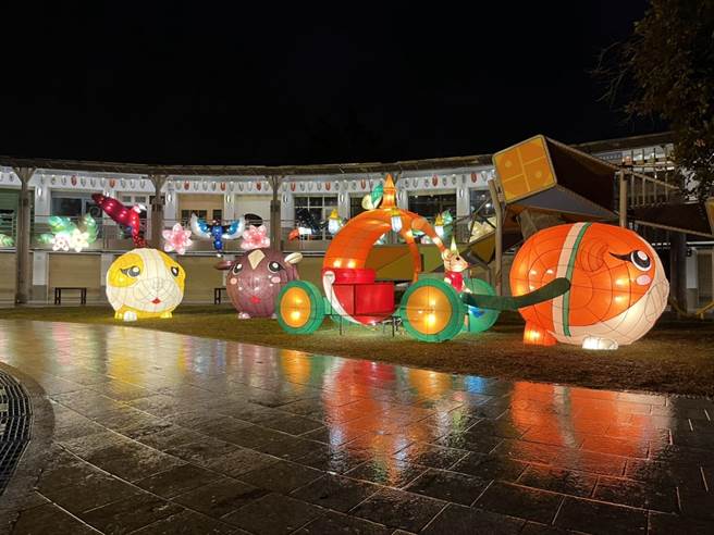 八卦山「2022月影灯季」也将一路点亮至元宵。（彰化县政府提供／吴敏菁彰化传真）