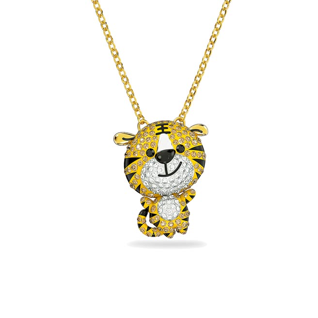 SWAROVSKI虎年Zodiac Tiger炼坠，4950元。（SWAROVSKI提供）