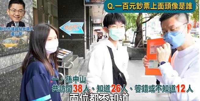 國民黨新北市議員擬參選人黃心華今（4日）公布一支捷運七張站周邊街訪影片。（黃心華提供）