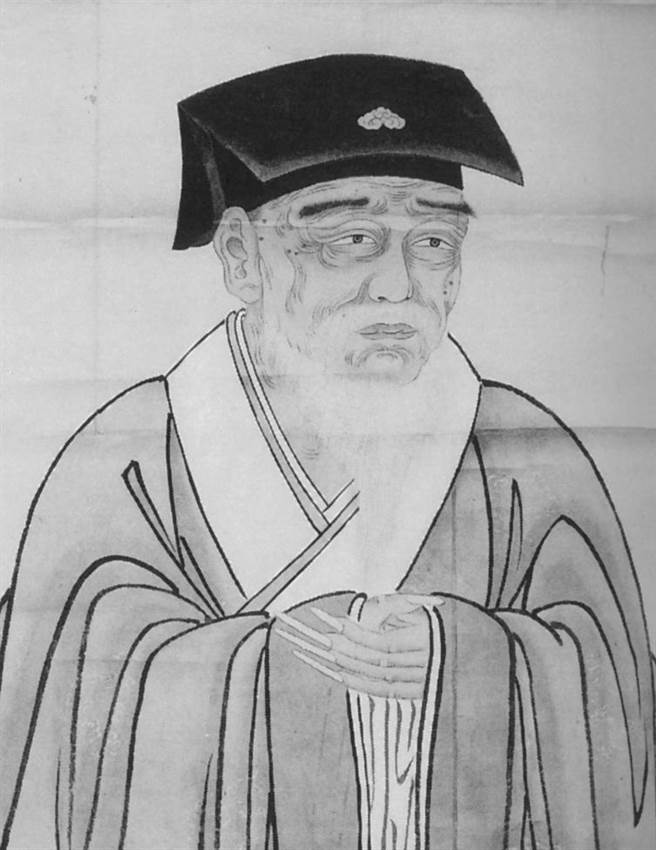 朱舜水像，1872年，草川重远绘，藏于京都大学文学部博物馆。（维基百科公有领域）