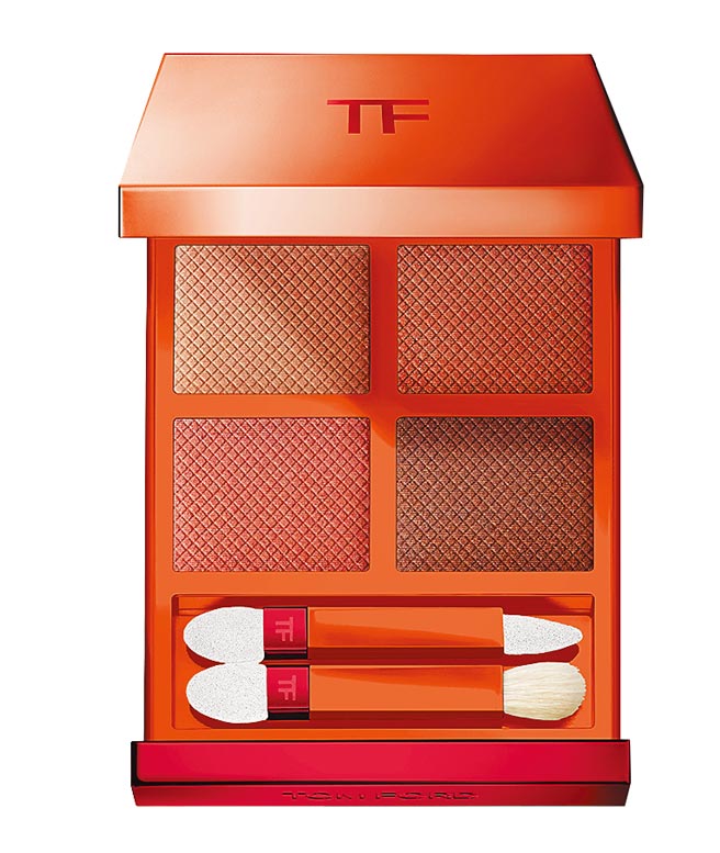 TOM FORD私人調香系列，蜜桃狂想限定版高級訂製四格眼盤，3180元。（TOM FORD提供）