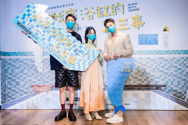 三人今天出席茶敘。（羚邦集團提供）