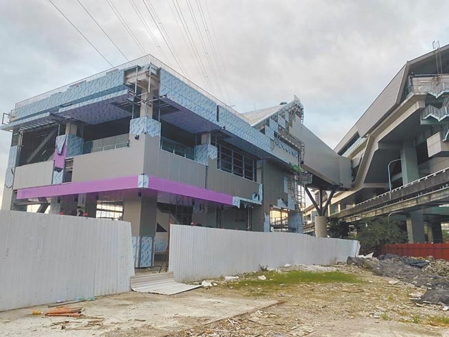 机场捷运泰山站增设北侧出入口工程预计近日完工，6月就能启用。（新北市捷运局提供／叶德正新北传真）