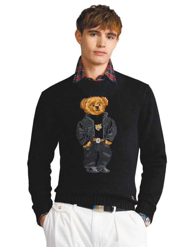 Polo Ralph Lauren Polo熊针织衫，可爱的虎头造型让人目不转睛。（Polo Ralph Laure提供）