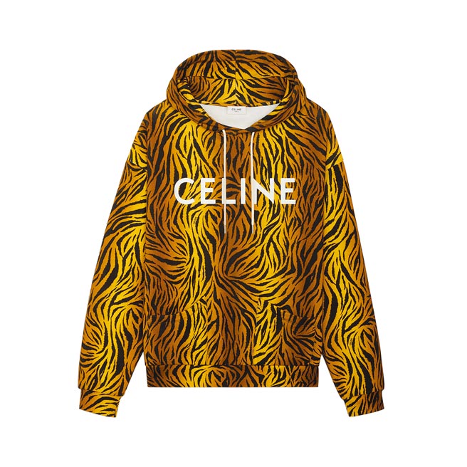 Celine虎纹连帽上衣，3万4000元。（Celine提供）