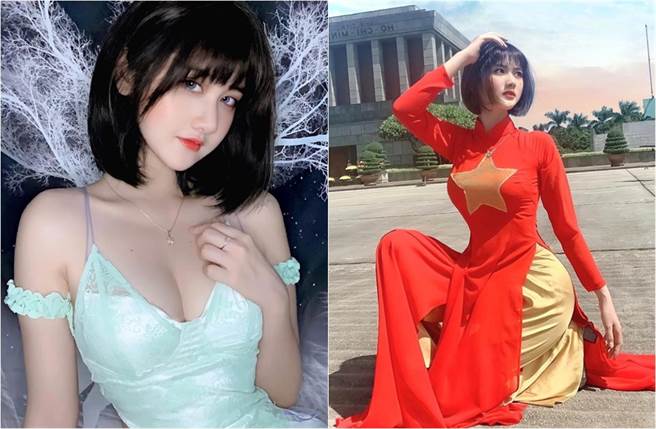 如今成为网美的越南正妹Phạm Thị Hằng，18岁时因为一张摩托车司机照爆红。(取材自hang.dautay1204 IG)