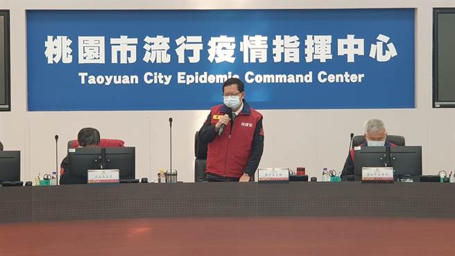 桃园市长郑文灿7日防疫会议后指出，日翊物流群聚案次风险区域员工920人，居住在桃园790位採检都阴性，外县市员工会在今天追踪完成。(蔡依珍摄)