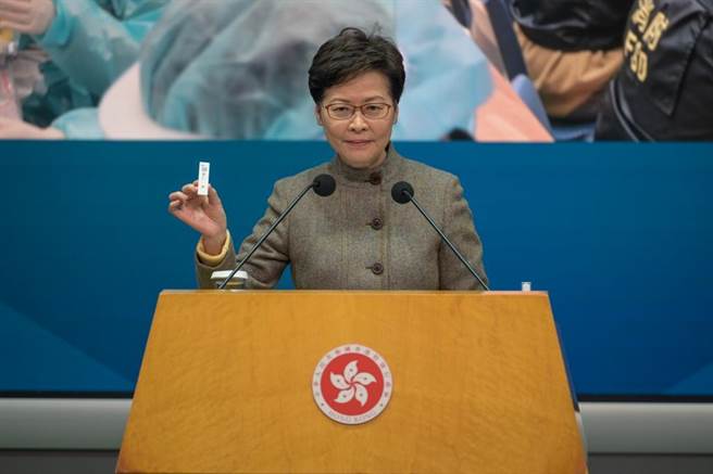 香港特首選舉2月20日提名在即，3月27日進行投票，不過迄今未有重量級政治人物表態參選。圖為現任特首林鄭月娥。（摘自中新社）