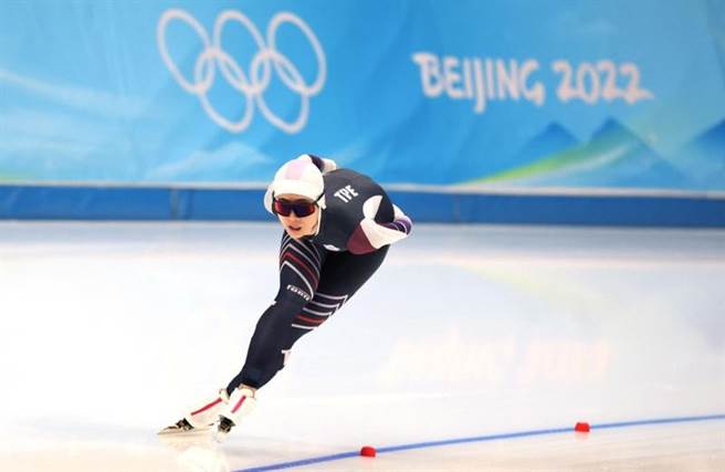 黃郁婷在競速滑冰女子1500公尺排名第26。（路透）