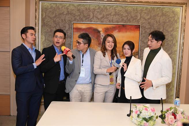 「百灵果」客串演出《天之骄女》，亮哲、明杰、星卉与林则希面临演技大考验。（三立提供）