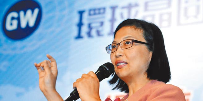 环球晶预期2022至2024年度总资本支出达台币1,000亿。图为环球晶董事长徐秀兰。图／本报资料照片