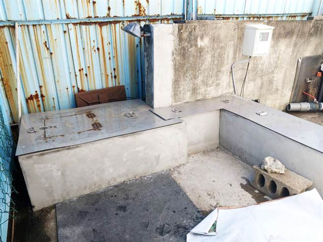 环保局于放流口以水泥包覆并加盖密，阻绝臭味，并减少夜间操作，以降低对民眾的影响。（台中市政府提供／陈世宗台中传真）