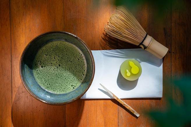 北投文物館和果子呈茶體驗。（北投亞太飯店提供）