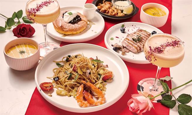 京站的微兜幸福双人分享餐，推荐价1180元，再享半价加购非酒精饮料。（京站提供）