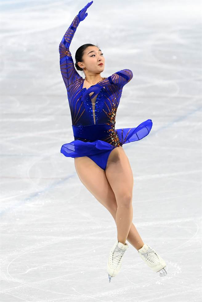 21岁的日本选手坂本花织长曲项目中，以148.66分拿下第二名。（新华社）