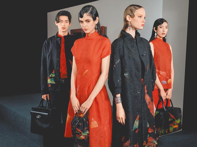 夏姿的早春系列融合東方美學，十分吸睛。（夏姿提供）