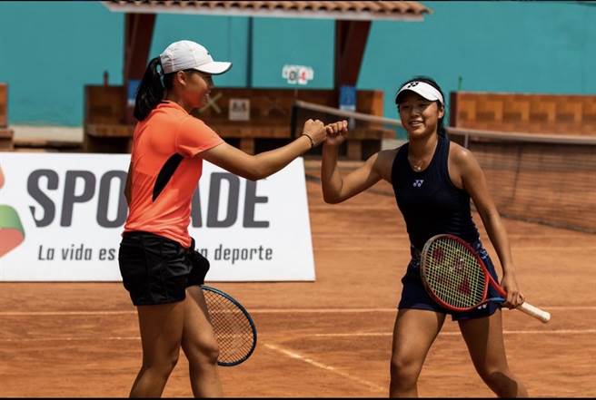 台中网球好手李羽芸获国际青少年双打冠军，累积13冠表现亮眼。（台中市府提供／卢金足台中传真）