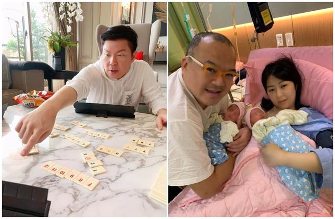 曾國城（左）得知明金成過世消息非常難過，也擔心他老婆的心情。（摘自臉書）