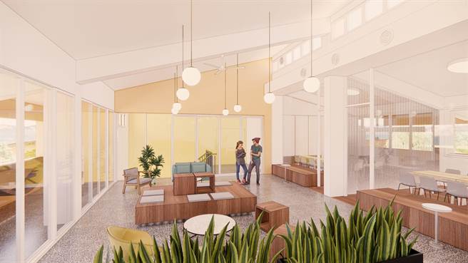 嘉义大学宿舍静态交流区示意图。（教育部提供／林志成台北传真）