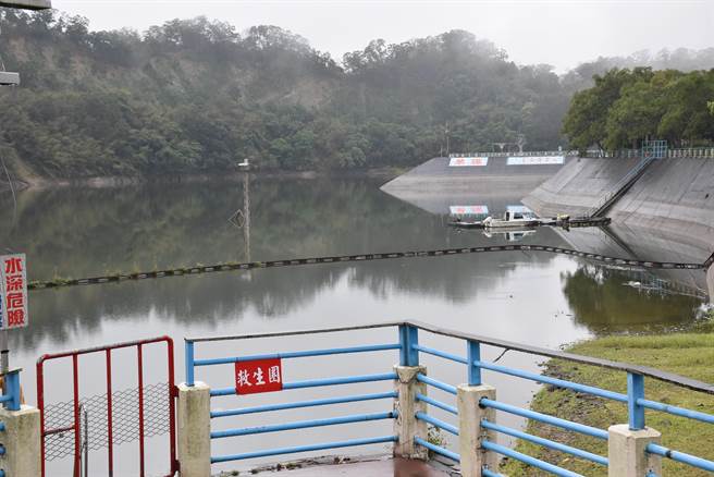 苗栗县明德水库蓄水量回升至6成2，民生供水及春耕供灌暂时无虞。（谢明俊摄）