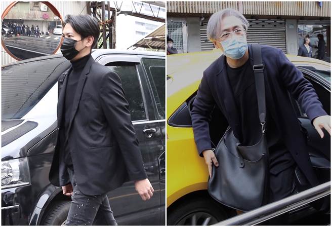 陈德烈（左）、张宇也前往明金成灵堂致哀。（图/陈俊吉摄）