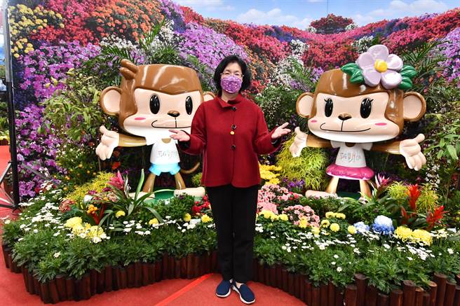 溪州公園「花在彰化」自2月1日大年初一至9日，到訪人潮已經突破52萬人次。（彰化縣政府提供／吳敏菁彰化傳真）